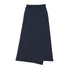Coco Blanc Navy Horizontal Knit Wrap Skirt